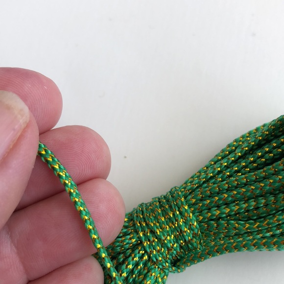 5/$10 9 YARDS 2MM Paracord Parachute Cord  GREEN GOLD - Picture 3 of 4